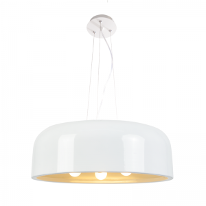 KIKA ΚΡΕΜΑΣΤΟ 3ΦΩΤΟ ΦΩΤΙΣΤΙΚΟ ΑΛΟΥΜΙΝΙΟ ΛΕΥΚΟ Φ48cm