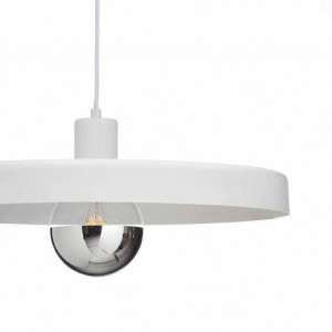 ΚΡΕΜΑΣΤΟ Φ/Σ 1ΧΕ27 ΜΕΤΑΛΛΙΚΟ ΛΕΥΚΟ Φ60ΧΗ120CM 