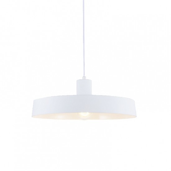 ΚΡΕΜΑΣΤΟ Φ/Σ 1ΧΕ27 ΜΕΤΑΛΛΙΚΟ ΛΕΥΚΟ Φ36ΧΗ120CM