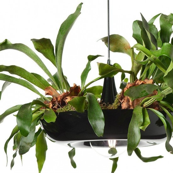 ΚΡΕΜΑΣΤΟ Φ/Σ 1ΧΕ27 ΜΕΤΑΛΛΙΚΟ ΜΑΥΡΟ Φ40ΧΗ120CM