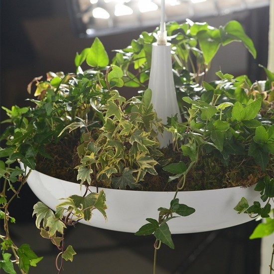 ΚΡΕΜΑΣΤΟ Φ/Σ 1ΧΕ27 ΜΕΤΑΛΛΙΚΟ ΛΕΥΚΟ Φ40ΧΗ120CM