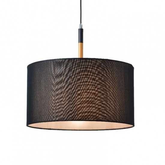 ΚΡΕΜΑΣΤΟ Φ/Σ 1ΧΕ27 ΜΑΥΡΟ ΜΕΤΑΛΛΛΙΚΟ ΑΠΟΧΡΩΣΗ ΞΥΛΟΥ/ΑΜΠΑΖΟΥΡ Φ40ΧΗ120CM