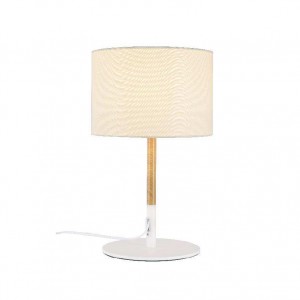 ΕΠΙΤΡΑΠΕΖΙΟ Φ/Σ 1ΧΕ27 ΛΕΥΚΟ ΑΠΟΧΡΩΣΗ  ΞΥΛΟΥ ΜΕΤΑΛΛΙΚΟ ΑΜΠΑΖΟΥΡΦ25ΧΗ40CM 