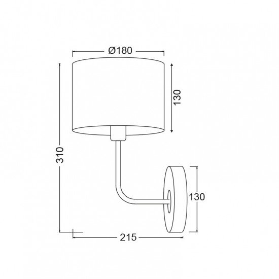 ΕΠΙΤΟΙΧΙΟ Φ/Σ 1ΧΕ27 ΛΕΥΚΟ ΜΕΤΑΛΛΙΚΟ/ΑΜΠΑΖΟΥΡ+ΞΥΛΟ 22X18ΧΗ31CM