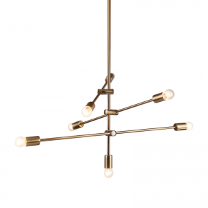 COBRA ΚΡΕΜΑΣΤΟ ΦΩΤΙΣΤΙΚΟ 7ΦΩΤΟ ΜΕΤΑΛΛΟ ΧΡΥΣΟ Φ80xΗ130cm