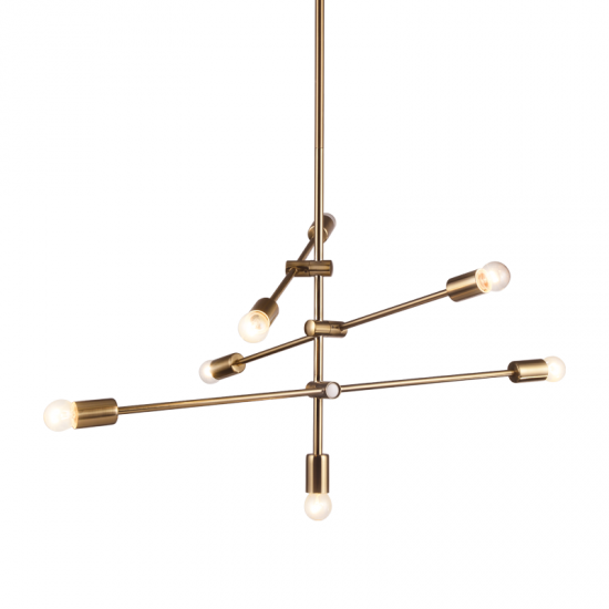 COBRA ΚΡΕΜΑΣΤΟ ΦΩΤΙΣΤΙΚΟ 7ΦΩΤΟ ΜΕΤΑΛΛΟ ΧΡΥΣΟ Φ80xΗ130cm