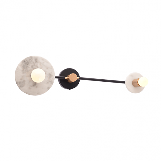 ALIKI 2ΦΩΤΗ ΑΠΛΙΚΑ ΜΑΡΜΑΡΟ ΛΕΥΚΟ 18x74x23CM