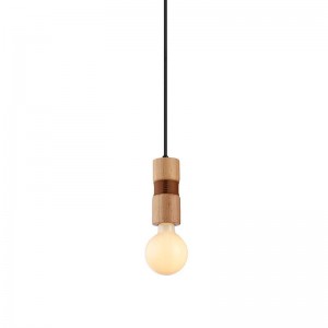 ΚΡΕΜΑΣΤΟ Φ/Σ 1ΧΕ27 ΞΥΛΟ+ΔΕΡΜΑ D6XH120CM