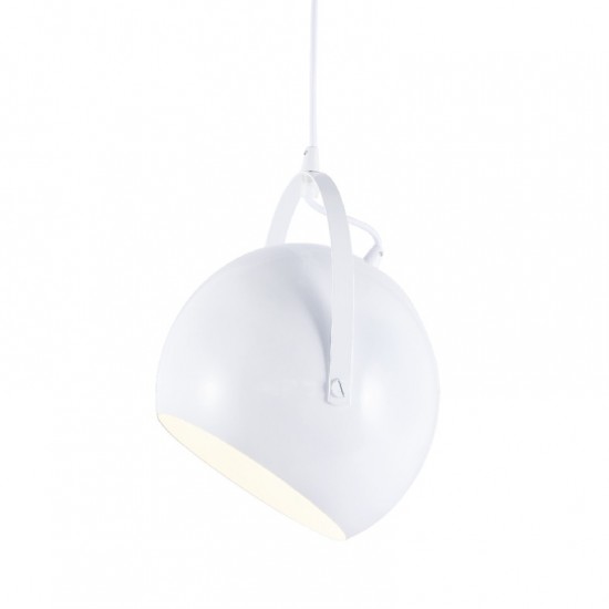 ΚΡΕΜΑΣΤΟ Φ/Σ 1ΧΕ27 ΜΕΤΑΛΛΙΚΟ ΛΕΥΚΟ Φ20X120CM