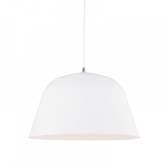 ΚΡΕΜΑΣΤΟ Φ/Σ 1ΧΕ27 ΜΕΤΑΛΛΙΚΟ ΛΕΥΚΟ Φ40ΧΗ120CM