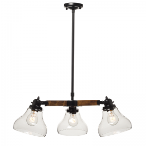 KAPA ΚΡΕΜΑΣΤΟ ΦΩΤΙΣΤΙΚΟ 3ΦΩΤΟ ΓΥΑΛΙ ΔΙΑΦΑΝΟ Φ60xΗ100CM