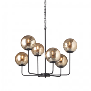 ZITA ΚΡΕΜΑΣΤΟ ΦΩΤΙΣΤΙΚΟ 6ΦΩΤΟ ΓΥΑΛΙ ΚΕΧΡΙΜΠΑΡΙ Φ65xΗ120cm