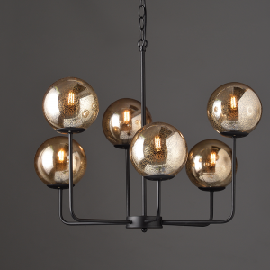 ZITA ΚΡΕΜΑΣΤΟ ΦΩΤΙΣΤΙΚΟ 6ΦΩΤΟ ΓΥΑΛΙ ΚΕΧΡΙΜΠΑΡΙ Φ65xΗ120cm