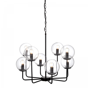 ZITA ΚΡΕΜΑΣΤΟ ΦΩΤΙΣΤΙΚΟ 8ΦΩΤΟ ΓΥΑΛΙ ΔΙΑΦΑΝΟ Φ65xΗ120cm