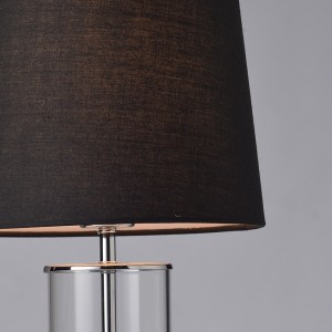 ΕΠΙΤΡΑΠΕΖΙΟ Φ/Σ 1ΧΕ27 ΧΡΩΜΙΟ ΓΥΑΛΙ+ΑΜΠΑΖΟΥΡ Φ25ΧΗ45CM