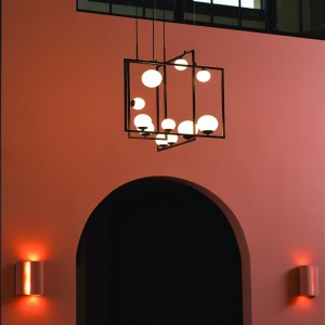 MILE 1 ΚΡΕΜΑΣΤΟ 4ΦΩΤΟ ΦΩΤΙΣΤΙΚΟ ΜΕΤΑΛΛΟ ΜΑΥΡΟ 69x12x120CM