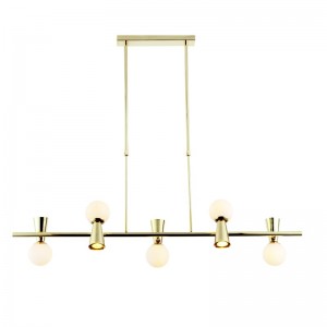 MILOS ΚΡΕΜΑΣΤΟ ΦΩΤΙΣΤΙΚΟ ΡΑΓΑ ΜΕΤΑΛΛΟ ΧΡΥΣΟ 120x26x120CM