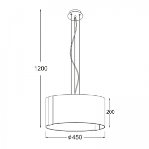 ILIKA ΚΡΕΜΑΣΤΟ 3ΦΩΤΟ ΦΩΤΙΣΤΙΚΟ ΓΥΑΛΙ ΔΙΑΦΑΝΟ Φ45CM