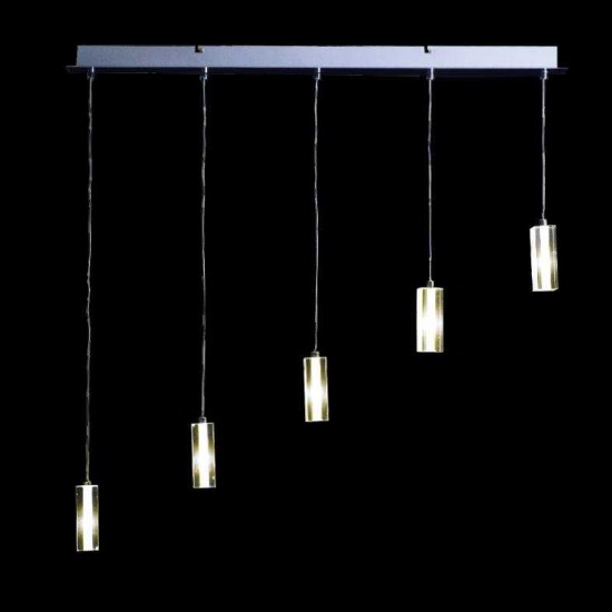 ΚΡΕΜΑΣΤΟ-ΡΑΓΑ 5X20W G4 12V ΧΡΩΜΙΟ