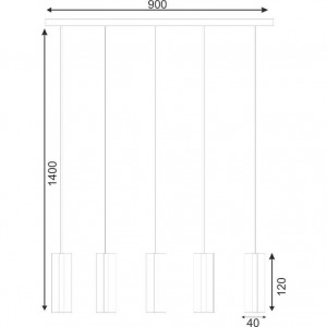 ΚΡΕΜΑΣΤΟ-ΡΑΓΑ 5X20W G4 12V ΧΡΩΜΙΟ