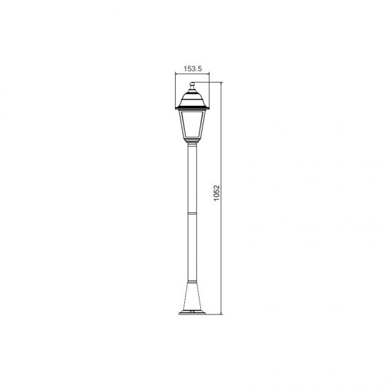 4S PLASTIC FLOOR GARDEN RUST LUMINAIRE 100CM E27 IP44-ΦΩΤΙΣΤΙΚΑ ΕΞΩΤΕΡΙΚΟΥ ΧΩΡΟΥ-ΦΑΝΑΡΑΚΙΑ-
