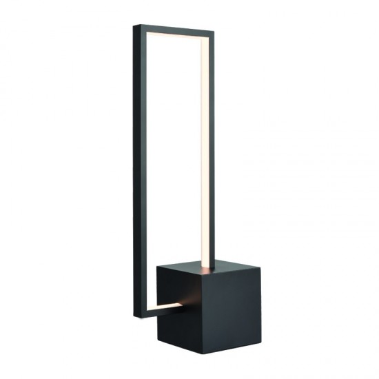 ILIANA ΕΠΙΤΡΑΠΕΖΙΟ ΦΩΤΙΣΤΙΚΟ LED ΜΕΤΑΛΛΟ ΜΑΥΡΟ 18x11xH46CM