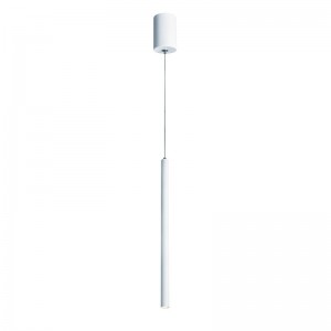 ZITTA ΚΡΕΜΑΣΤΟ ΜΟΝΟΦΩΤΟ ΦΩΤΙΣΤΙΚΟ LED ΜΕΤΑΛΛΟ ΛΕΥΚΟ D3xD5,3xH220CM