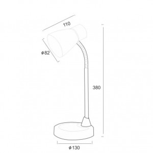 ΠΟΡΤΑΤΙΦ ΜΑΥΡΟ E14 1X40W H37CM