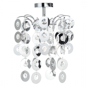 ΟΡΟΦΗΣ Φ/Σ 1ΧΕ27 ΑΚΡΥΛΙΚΟ+ΧΡΩΜΙΟ ΜΕΤΑΛΛΟ Φ30ΧΗ46CM