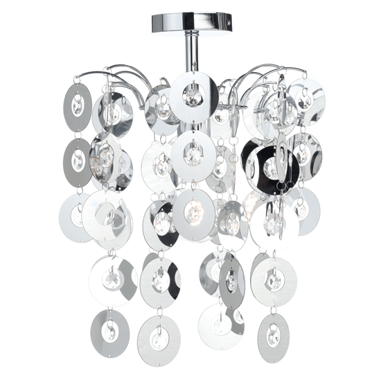 ΟΡΟΦΗΣ Φ/Σ 1ΧΕ27 ΑΚΡΥΛΙΚΟ+ΧΡΩΜΙΟ ΜΕΤΑΛΛΟ Φ30ΧΗ46CM