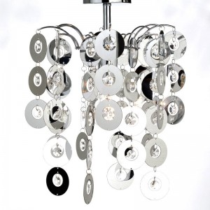 ΟΡΟΦΗΣ Φ/Σ 1ΧΕ27 ΑΚΡΥΛΙΚΟ+ΧΡΩΜΙΟ ΜΕΤΑΛΛΟ Φ30ΧΗ46CM