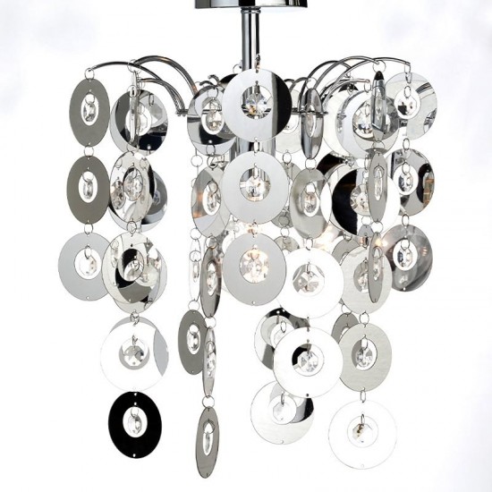 ΟΡΟΦΗΣ Φ/Σ 1ΧΕ27 ΑΚΡΥΛΙΚΟ+ΧΡΩΜΙΟ ΜΕΤΑΛΛΟ Φ30ΧΗ46CM