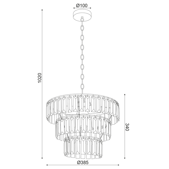 ΚΡΕΜΑΣΤΟ Φ/Σ 4ΧΕ14 ΑΚΡΥΛΙΚΟ+ΜΑΥΡΟ ΜΕΤΑΛΛΟ Φ38,5ΧΗ102CM