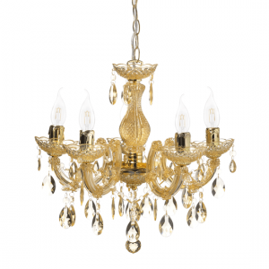 ΚΡΕΜΑΣΤΟ Φ/Σ 5ΧΕ14 ΑΚΡΥΛΙΚΟ ΚΕΧΡΙΜΠΑΡΙ+ΧΡΥΣΟ ΜΕΤΑΛΛΟ Φ46ΧΗ122CM