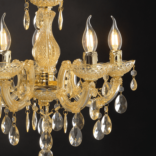 ΚΡΕΜΑΣΤΟ Φ/Σ 5ΧΕ14 ΑΚΡΥΛΙΚΟ ΚΕΧΡΙΜΠΑΡΙ+ΧΡΥΣΟ ΜΕΤΑΛΛΟ Φ46ΧΗ122CM