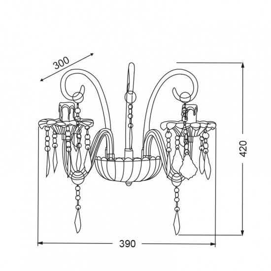 ΕΠΙΤΟΙΧΙΟ Φ/Σ 2ΧΕ14 ΔΙΑΦΑΝΟ ΑΚΡΥΛΙΚΟ 39Χ30Χ42CM