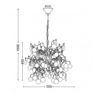 ΚΡΕΜΑΣΤΟ Φ/Σ 4ΧG9 ΦΙΜΕ ΑΚΡΥΛΙΚΟ Φ55XH150CM