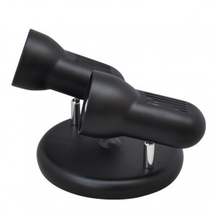 ΡΟΖΕΤΑ ΜΕ 2 ΣΠΟΤ ΚΙΝΗΤΑ R63 E27 ΜΑΥΡΑ