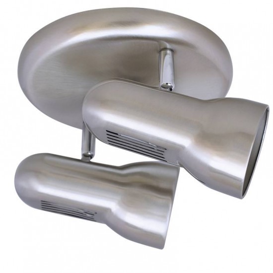 ΡΟΖΕΤΑ ΜΕ 2 ΣΠΟΤ ΚΙΝΗΤΑ R63 E27 ΝΙΚΕΛ ΜΑΤ