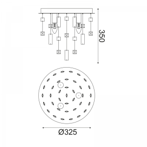 KIA ΠΛΑΦΟΝΙΕΡΑ ΟΡΟΦΗΣ ΚΡΥΣΤΑΛΛΑ ΑΣΗΜΙ Φ35ΧΗ32,5CMM