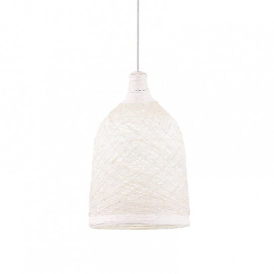 ΚΡΕΜΑΣΤΟ Φ/Σ 1ΧΕ27 ΛΕΥΚΟ ΚΑΛΑΜΙ Φ27,5Χ115CM