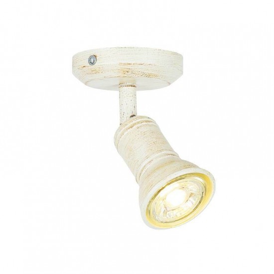 ΕΠΙΤΟΙΧΟ Φ/Σ 1ΧGU10 ΑΝΤΙΚΕ ΛΕΥΚΟ ΜΕΤΑΛΛΙΚΟ 8X8X14CM