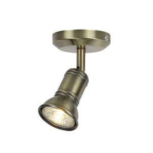 ΕΠΙΤΟΙΧΟ Φ/Σ 1ΧGU10 ΜΠΡΟΝΖΕ ΜΕΤΑΛΛΙΚΟ 8X8X14CM 