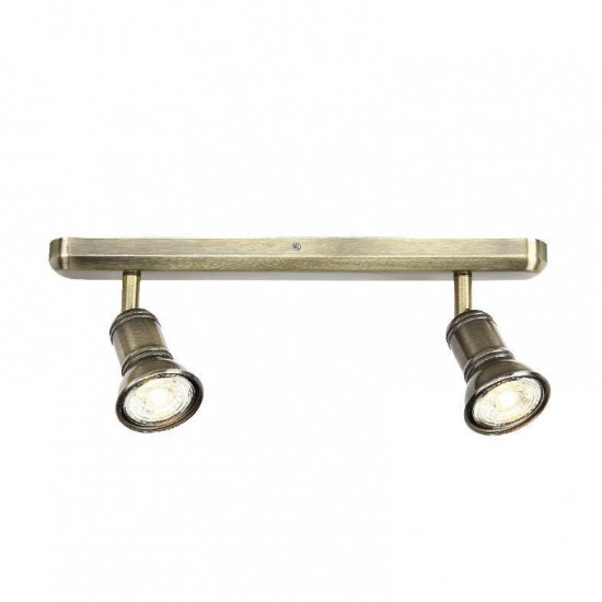 ΕΠΙΤΟΙΧΟ Φ/Σ 2ΧGU10 ΜΠΡΟΝΖΕ ΜΕΤΑΛΛΙΚΟ 3X6,2X14CM