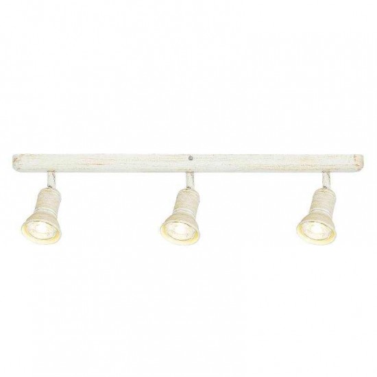 ΕΠΙΤΟΙΧΟ Φ/Σ 3ΧGU10 ΑΝΤΙΚΕ ΛΕΥΚΟ ΜΕΤΑΛΛΙΚΟ 56X6,2X12CM