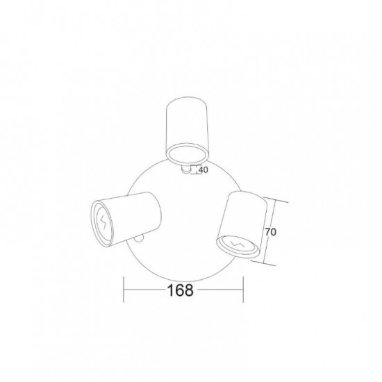 ΣΠΟΤ III ΡΟΖΕΤΑ ΛΕΥΚΟ ΜΑΤ 3ΧGU10