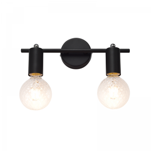 KARMA ΕΠΙΤΟΙΧΙΟ ΦΩΤΙΣΤΙΚΟ 2ΦΩΤΟ ΜΕΤΑΛΛΙΚΟ ΜΑΥΡΟ 3,3X9,7X17CM