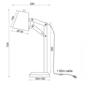 ΕΠΙΤΡΑΠΕΖΙΟ Φ/Σ 1ΧΕ14 ΞΥΛΟ +ΓΚΡΙ ΜΕΤΑΛΛΟ 27Χ16ΧΗ53CM