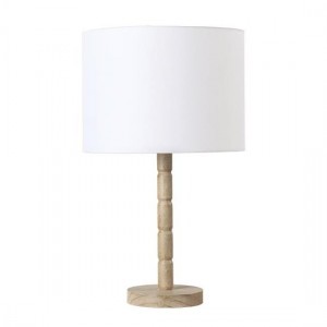 ΕΠΙΤΡΑΠΕΖΙΟ Φ/Σ 1ΧΕ27 ΞΥΛΟ +ΛΕΥΚΟ ΑΜΠΑΖΟΥΡ Φ30ΧΗ45CM