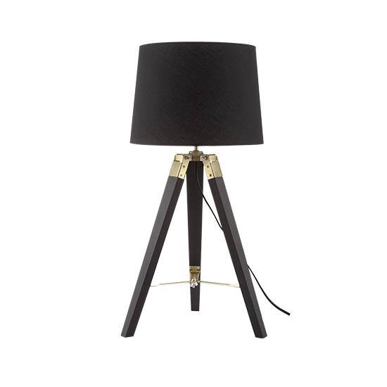 ΕΠΙΤΡΑΠΕΖΙΟ Φ/Σ 1ΧΕ27 ΞΥΛΟ+ΜΑΥΡΟ ΑΜΠΑΖΟΥΡ+ΟΡΕΙΧΑΛΚΟ ΜΕΤΑΛΛΟ Φ30XH65CM